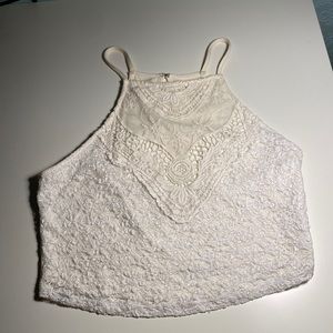 Abercrombie crochet crop top